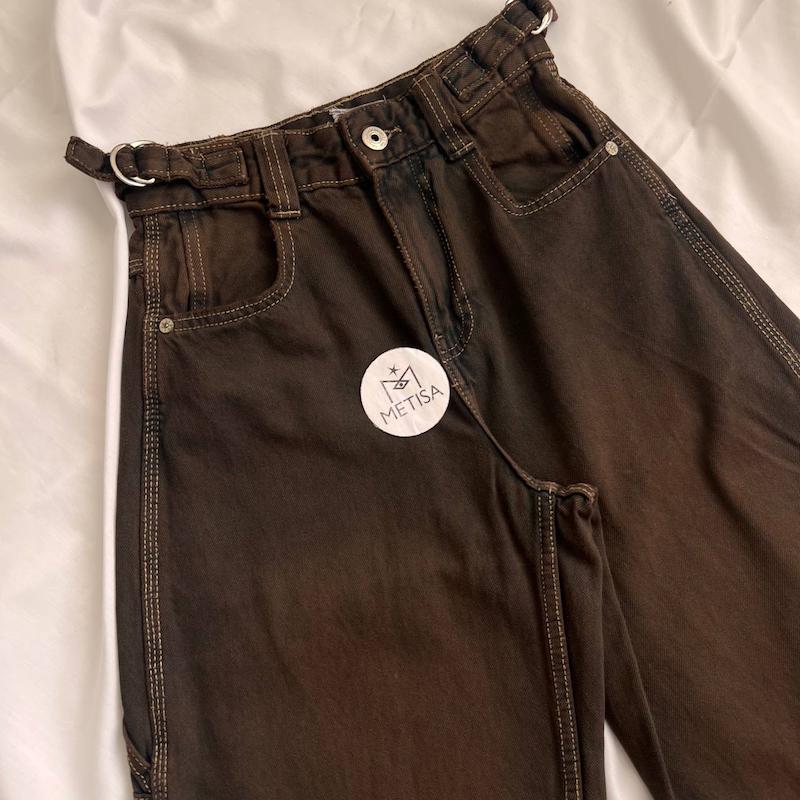 شلوار کارپنتری سنگشور قهوه ای