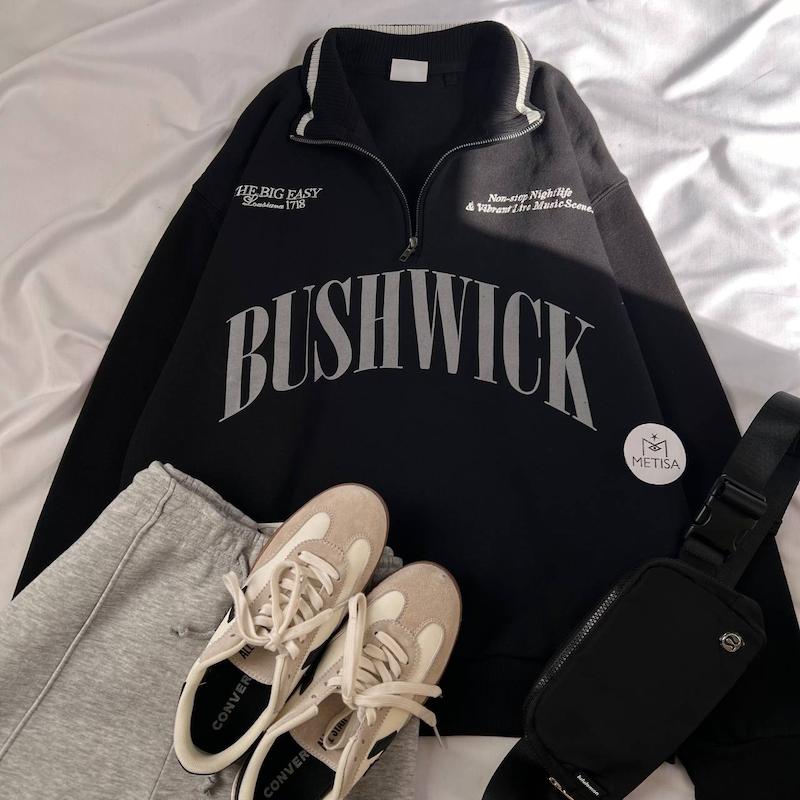 نیم زیپ مشکی BUSHWICK