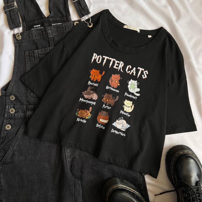 تیشرت pottercats