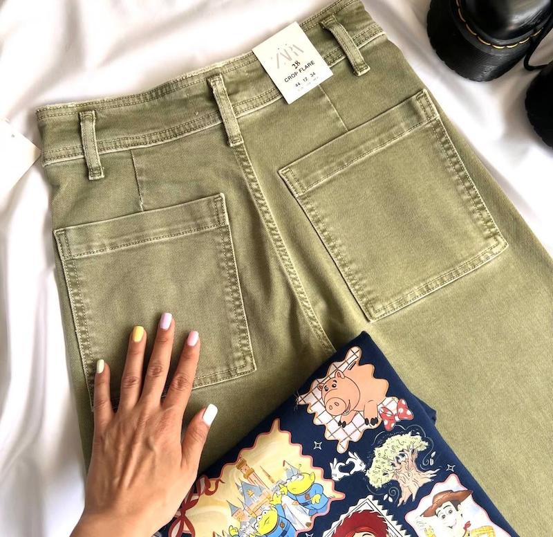 شلوار سبز Zara