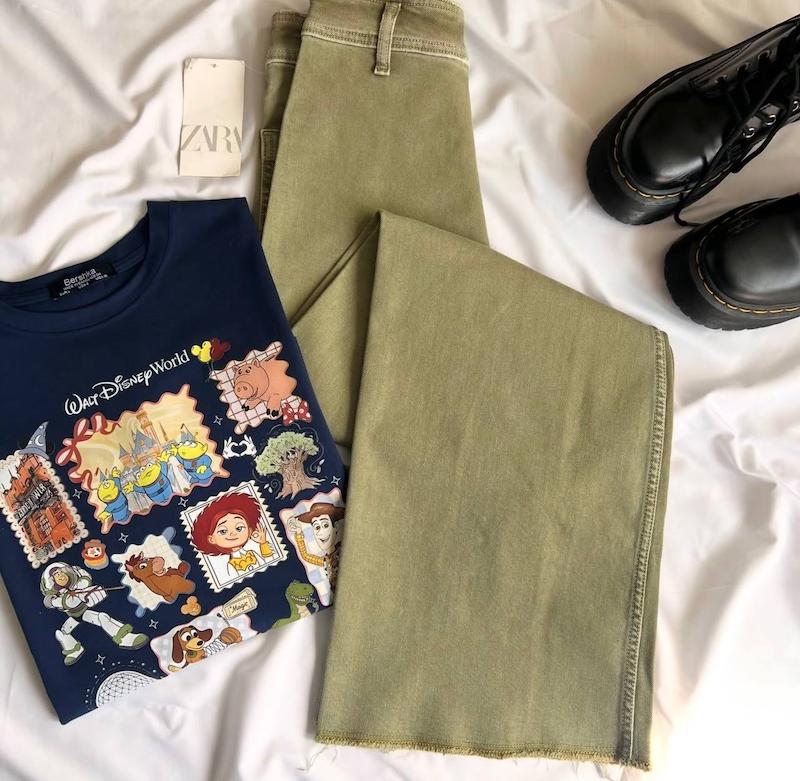 شلوار سبز Zara