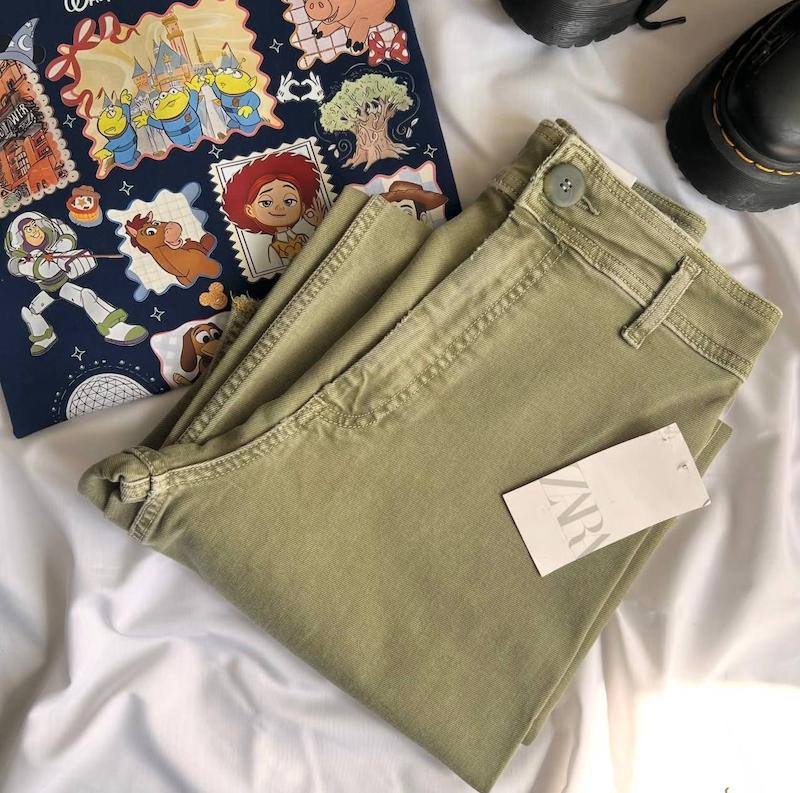 شلوار سبز Zara