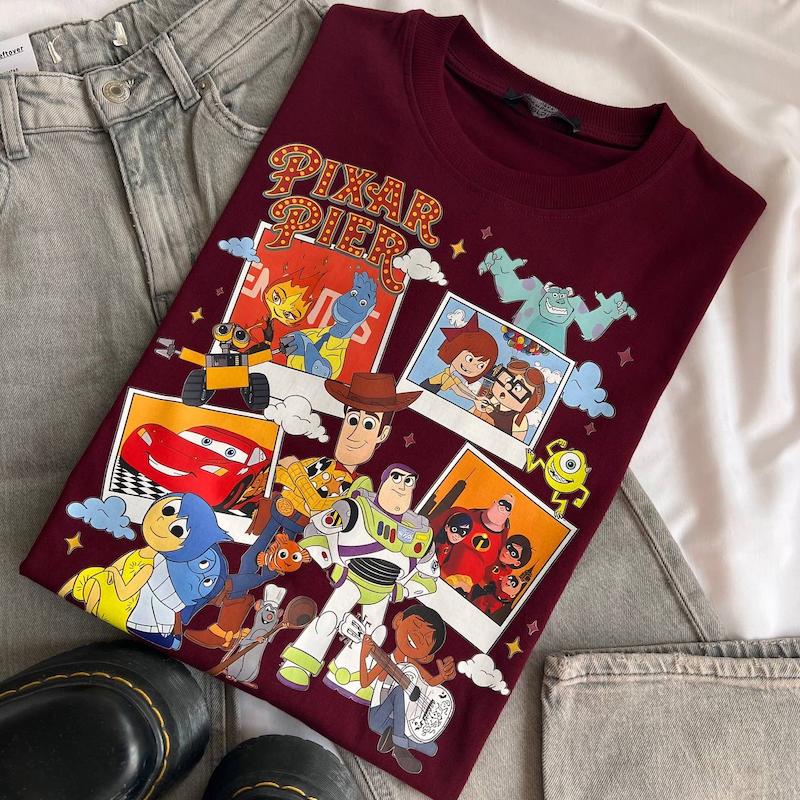 تیشرت چری pixar pier