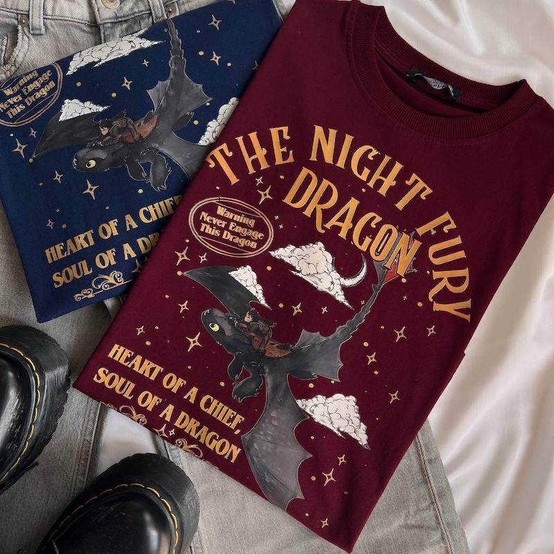 تیشرت چری night fury✨