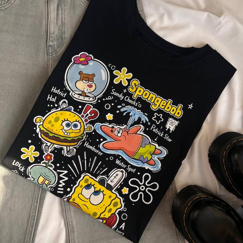 تیشرت مشکی spongebob