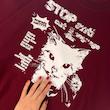 تیشرت باکسی چری گربه🐈‍⬛