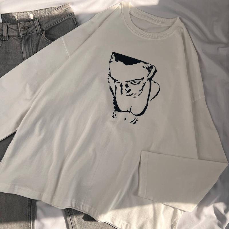 استین بلند سفید deftones