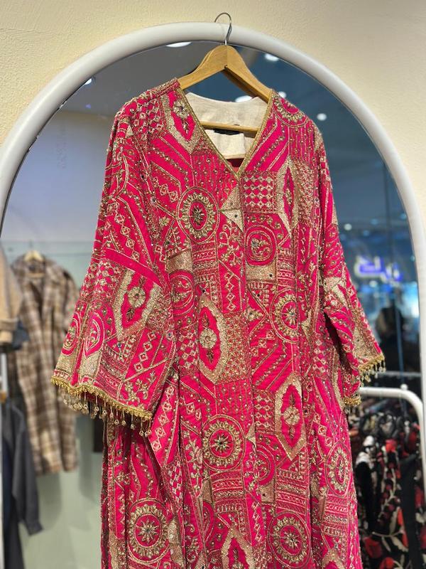 کفتان هندسی 10001 (سرخابی)