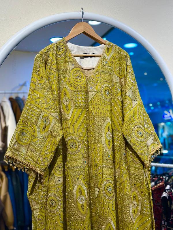 کفتان هندسی 10001 (زیتونی)