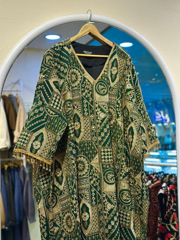 کفتان هندسی 10001 (سبزتیره)