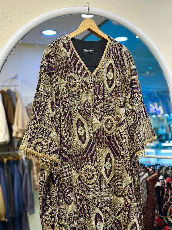 کفتان هندسی 10001 (بادمجونی)