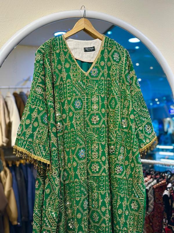 کفتان هندسی 10002 (سبز چمنی)