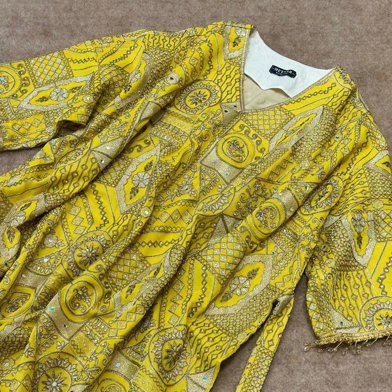 کفتان هندسی 10001 (زرد)