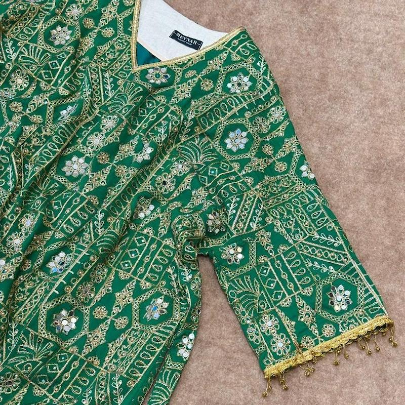 کفتان هندسی 10002 (سبز چمنی)