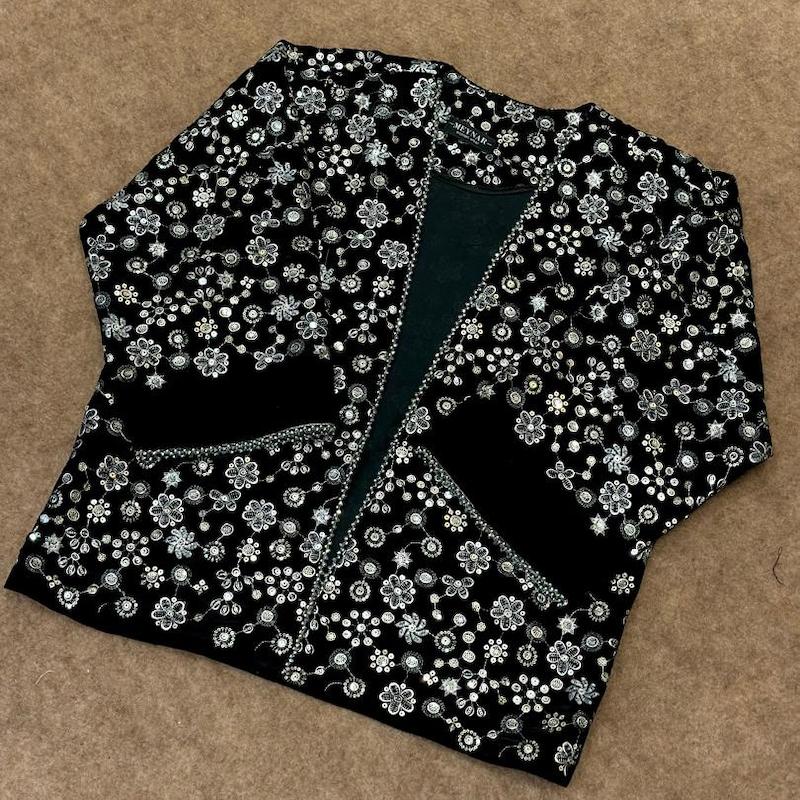 کت مخمل گل ریز هندی 1001