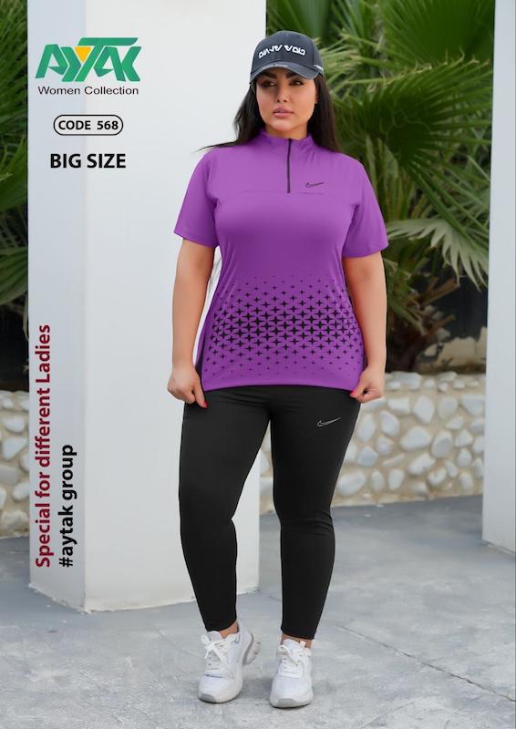 ست لگ و تیشرت ورزشی سایزبزرگ aytak