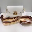 کیف دوشی زنانه سفيد با بند پهن گوچي 