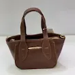 کیف زنانه دستی ساده و شیک قهوه اي 