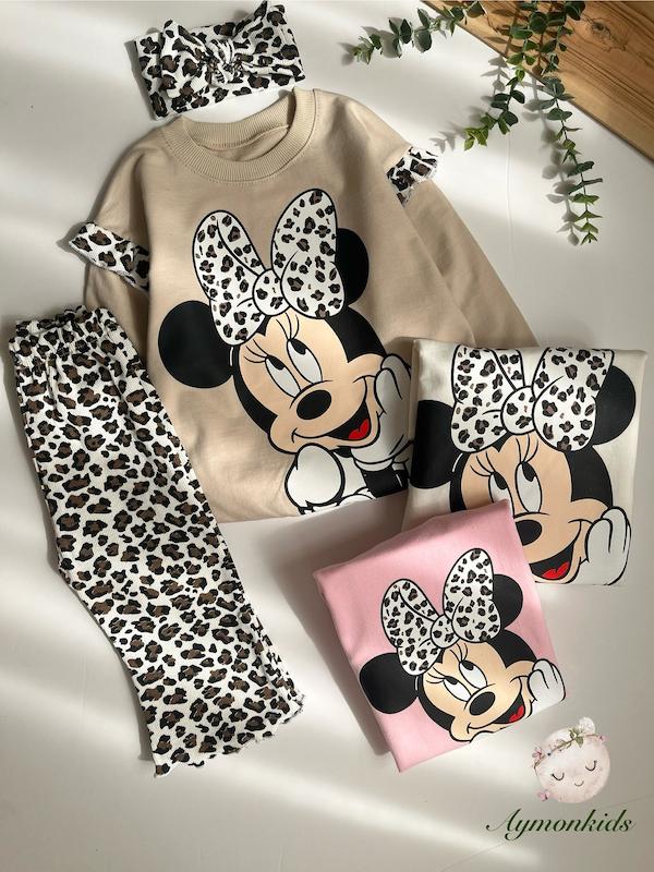 بلوز شلوار میکی پلنگی