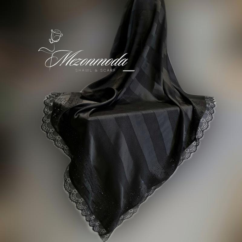 روسری مجلسی راهراه