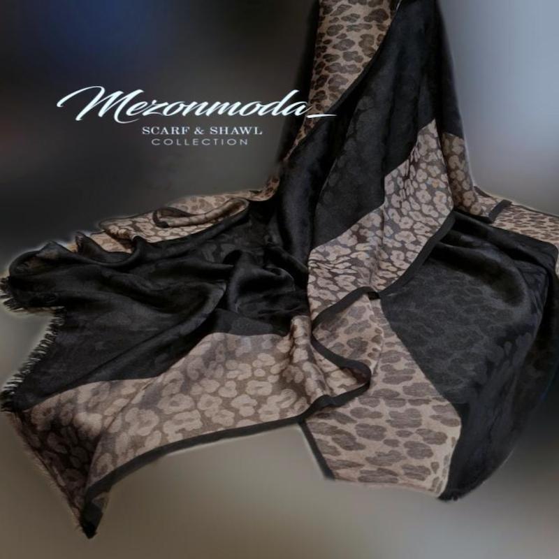 شال ژاکارد پلنگی