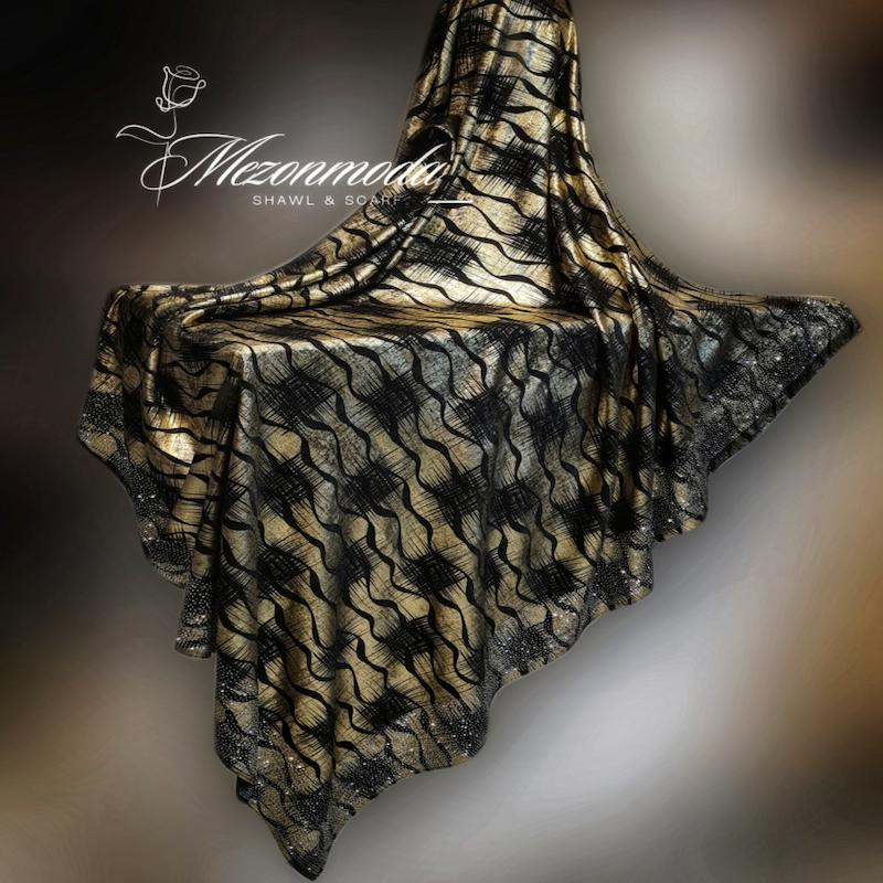 روسری فلورانس طلایی