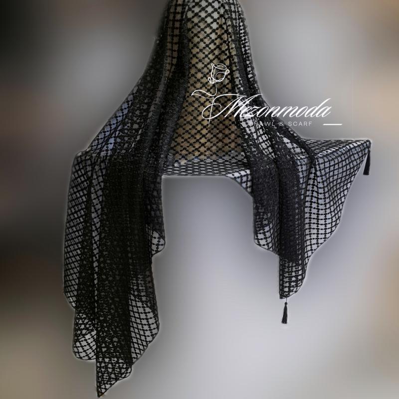 شال مجلسی تور گلدوزی