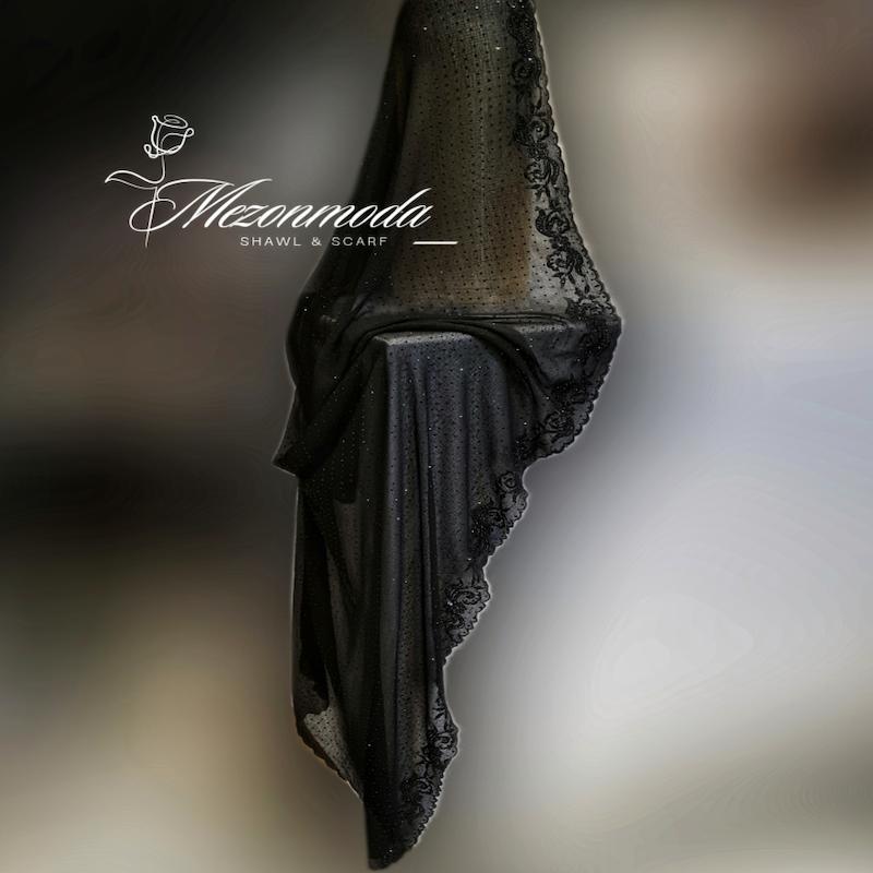 شال مجلسی گلدوزی پرنگین