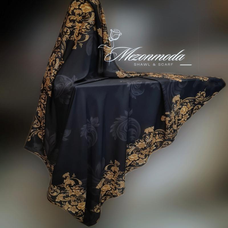 روسری حریر مجلسی