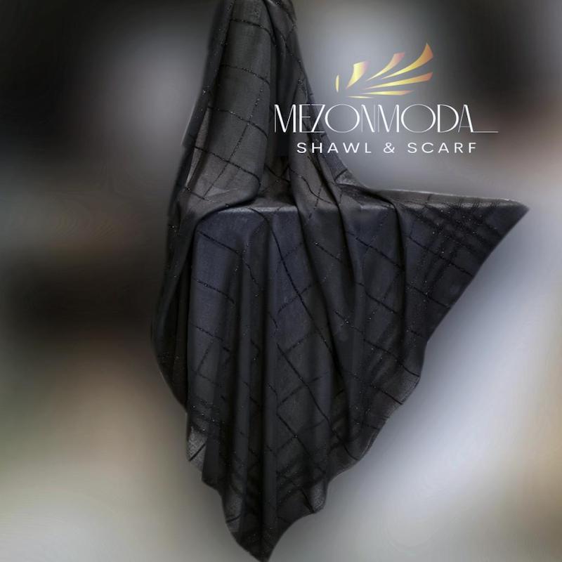 روسری نخی مشکی