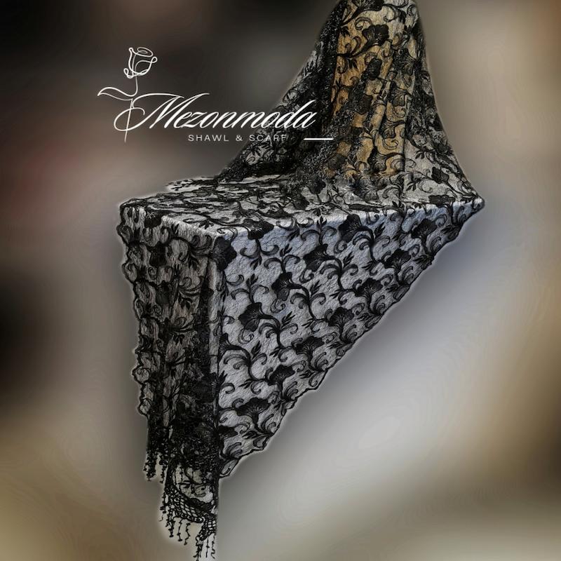 شال مجلسی گلدوزی