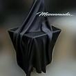 روسری ساتن ساده مشکی