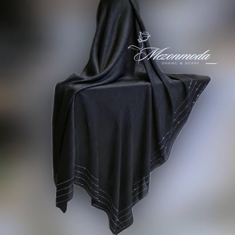 روسری مجلسی نخی نگیندار