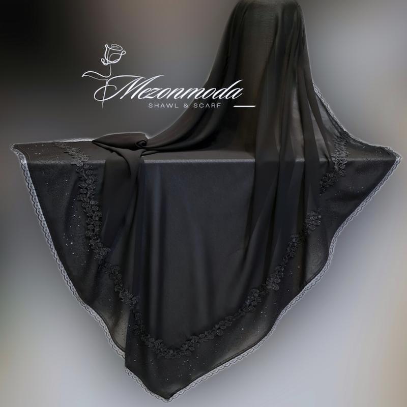 روسری حریر مجلسی