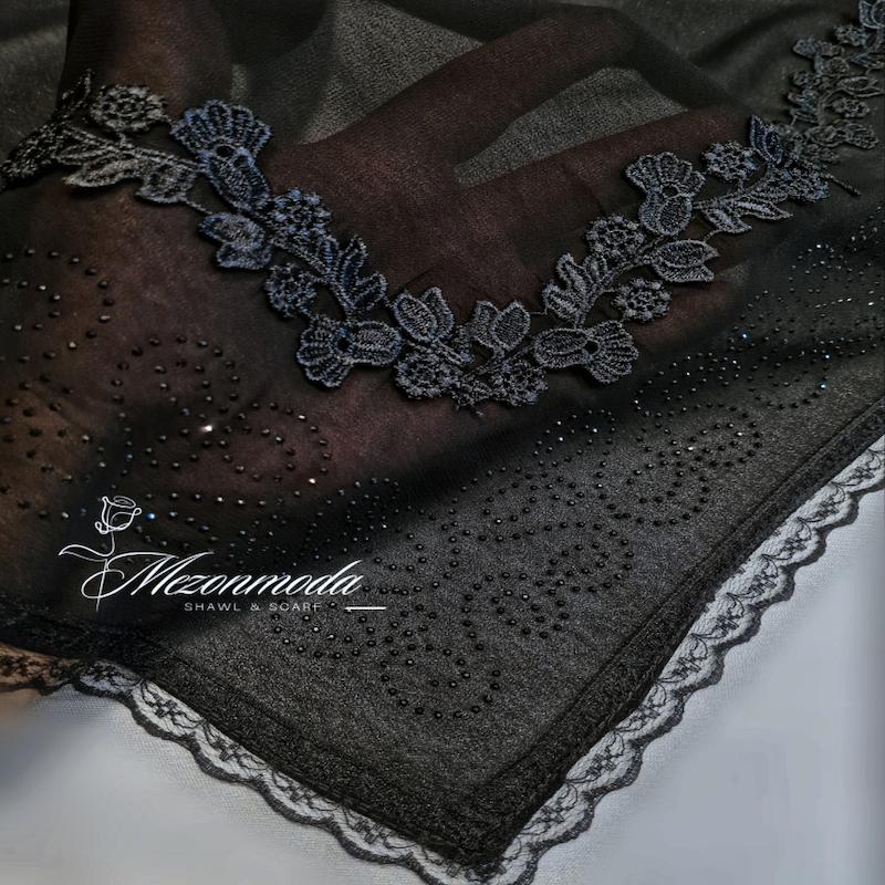 روسری حریر مجلسی