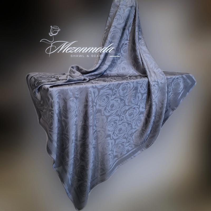 روسری ژاکارد رز