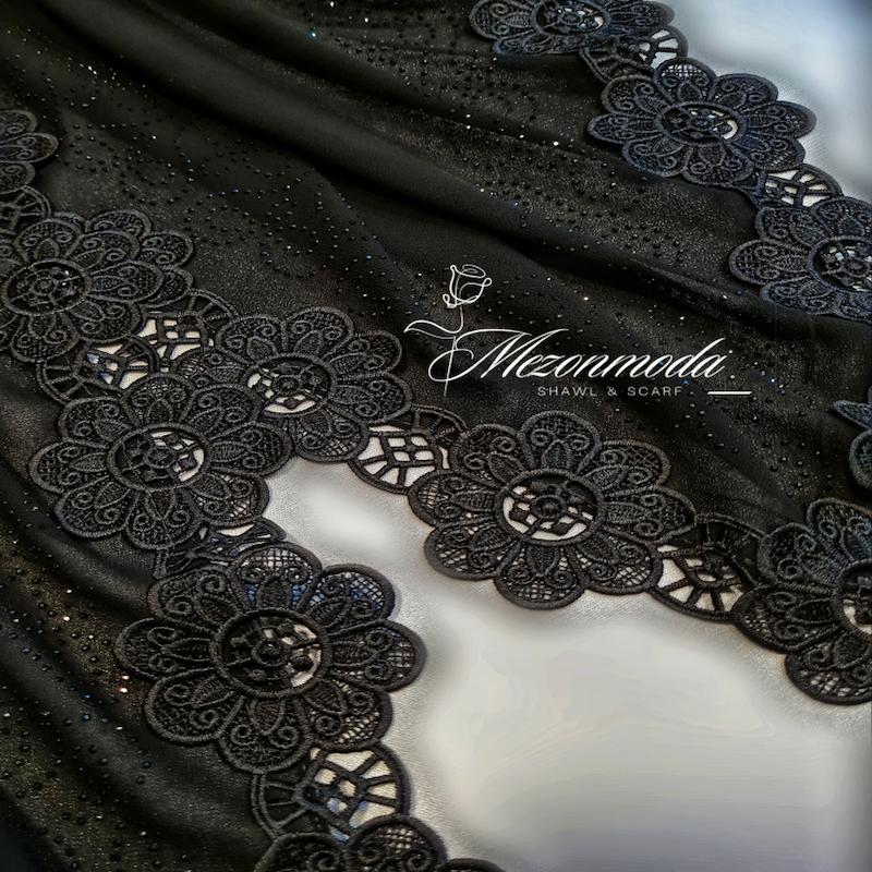 روسری حریر مجلسی