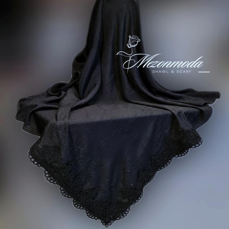 روسری مجلسی گلدوزی 1