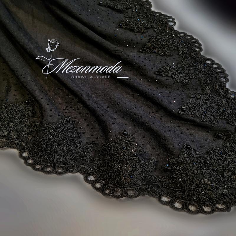 روسری مجلسی گلدوزی