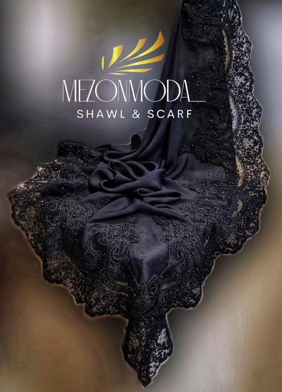 روسری مجلسی گلدوزی