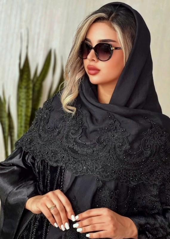 روسری مجلسی گلدوزی لنگر