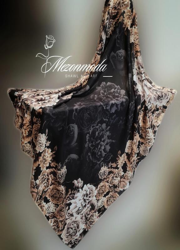 روسری کرپ نخ وسط خلوت