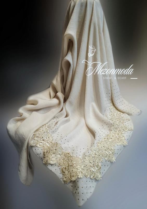 روسری اسلپ گلدوزی