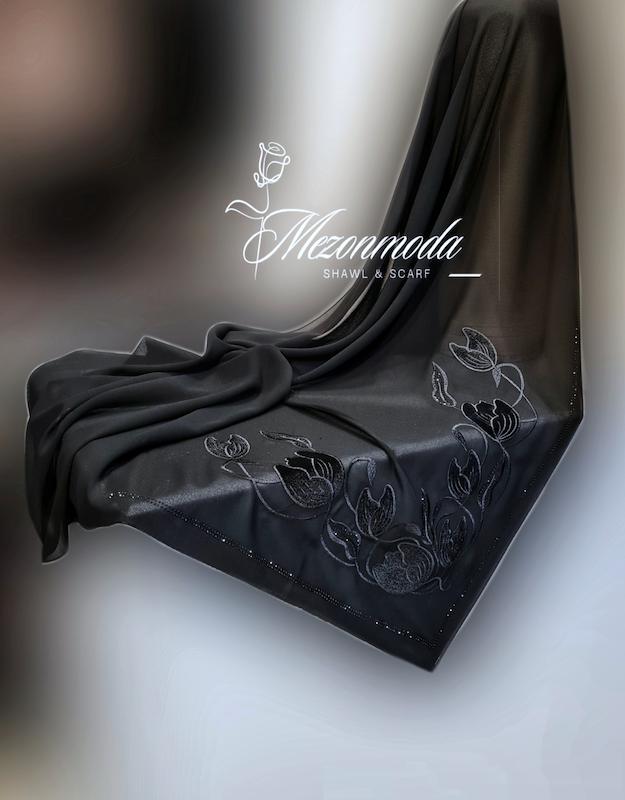 روسری مجلسی گلدوزی لاله 25