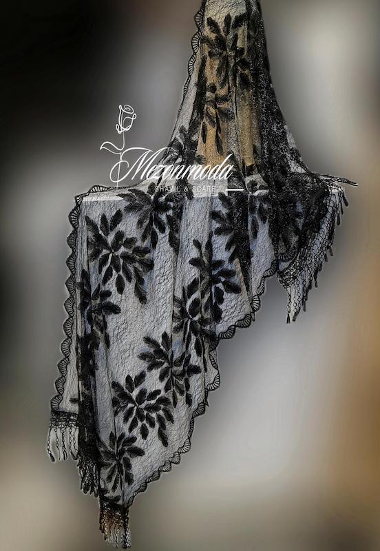 شال مجلسی لمه گلدوزی 70