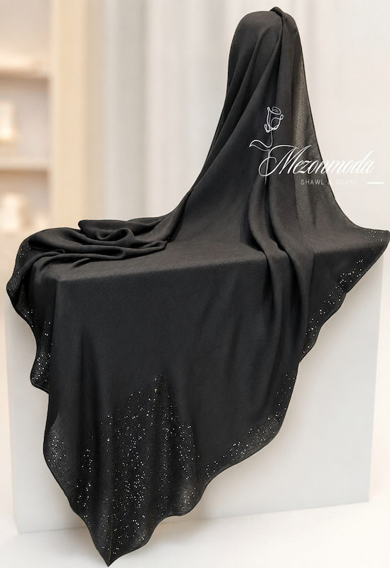 روسری نگین دار 