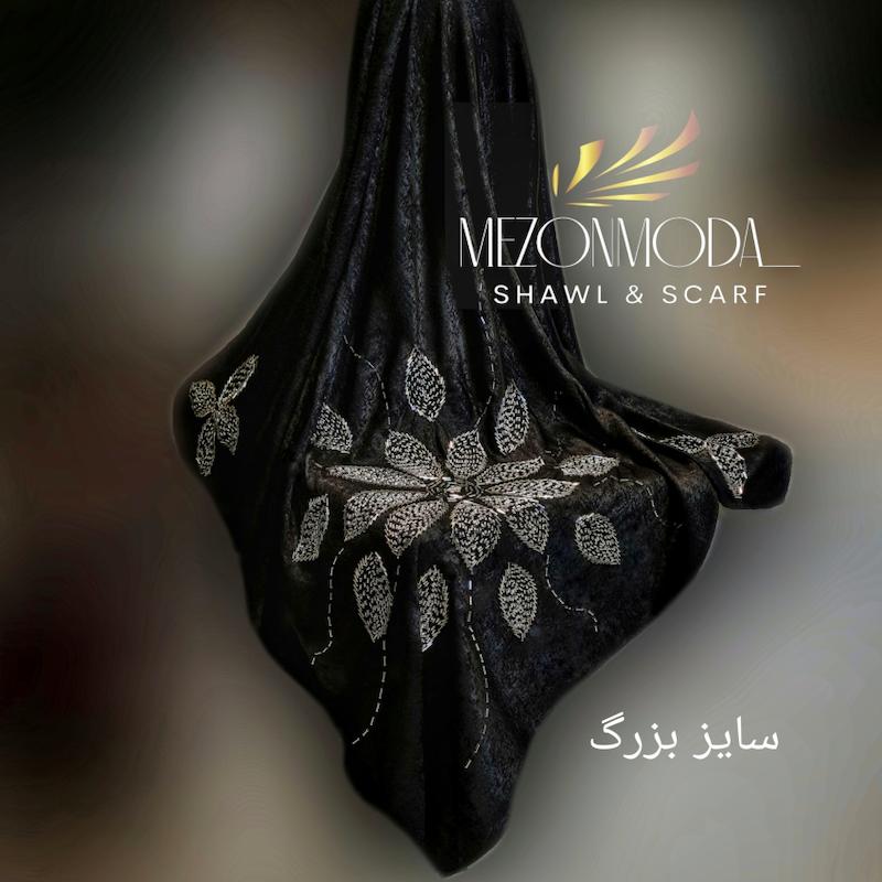 روسری مزونی گل بزرگ