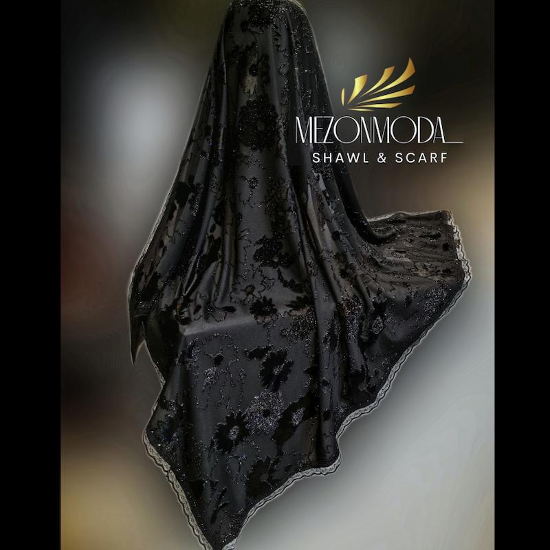 روسری مخمل سه گوش