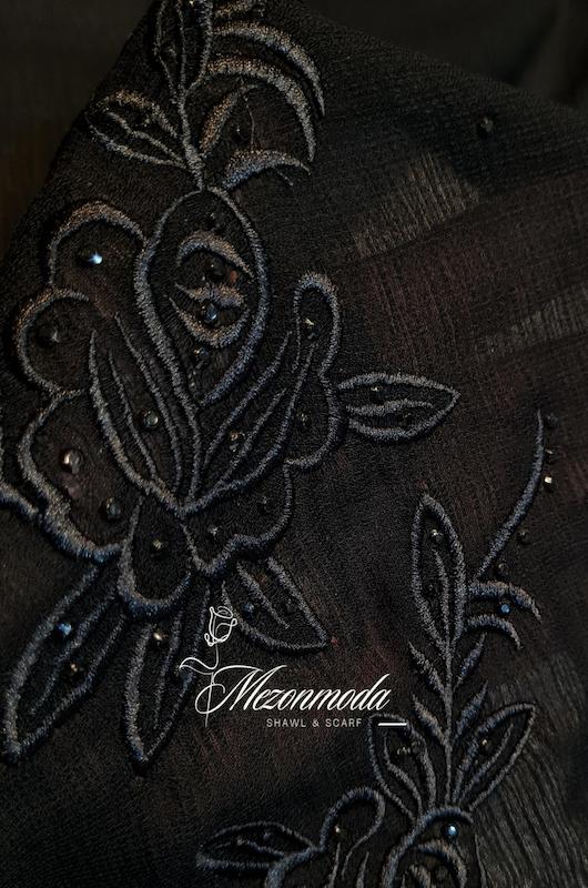 روسری مجلسی گلدوزی