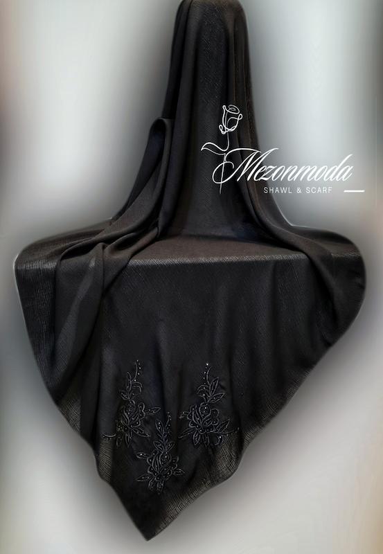 روسری مجلسی گلدوزی